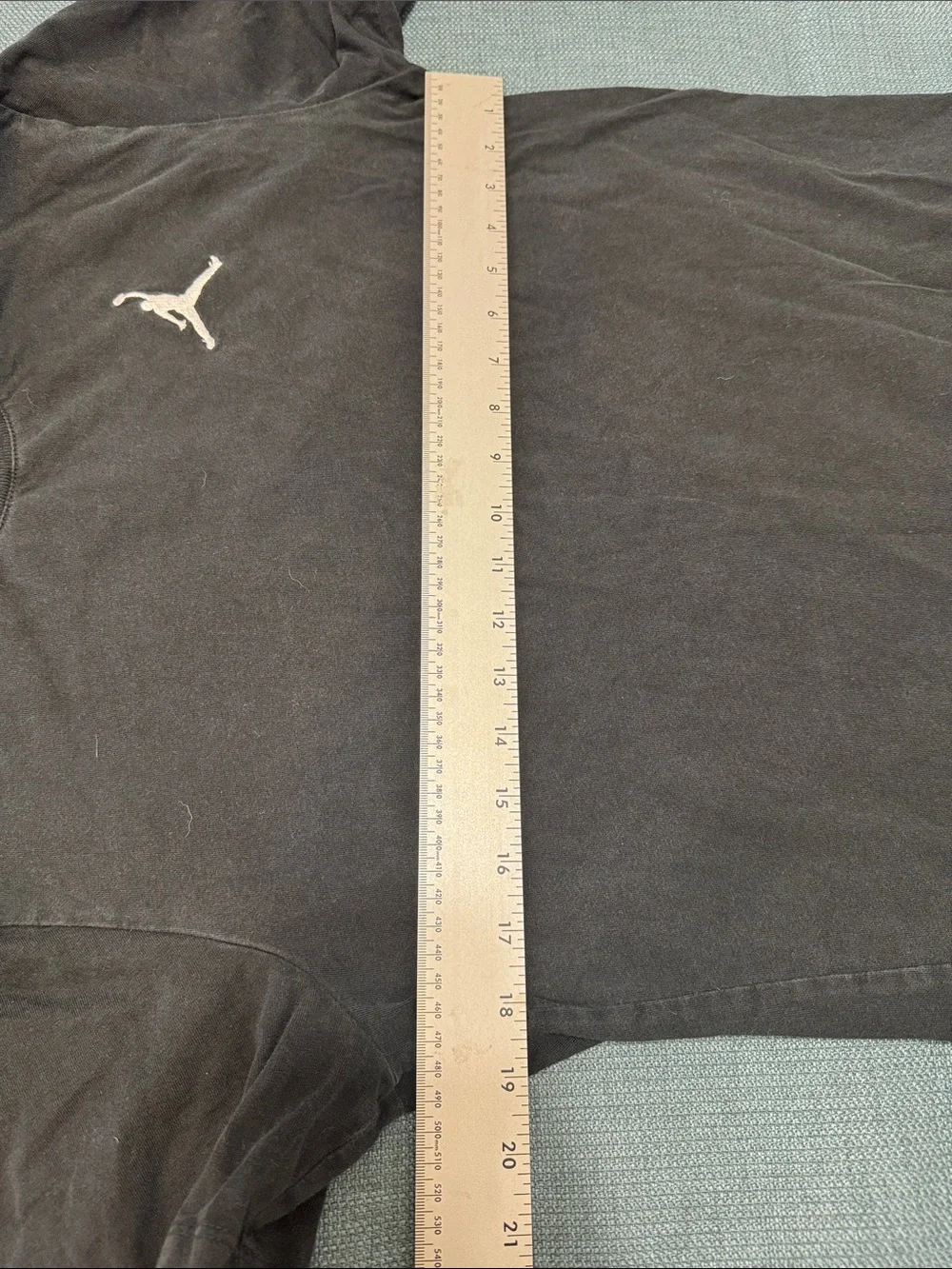 Jordan Air Black Short-Sleeve T-Shirt White Jumpman Logo Size Medium DC7485-010